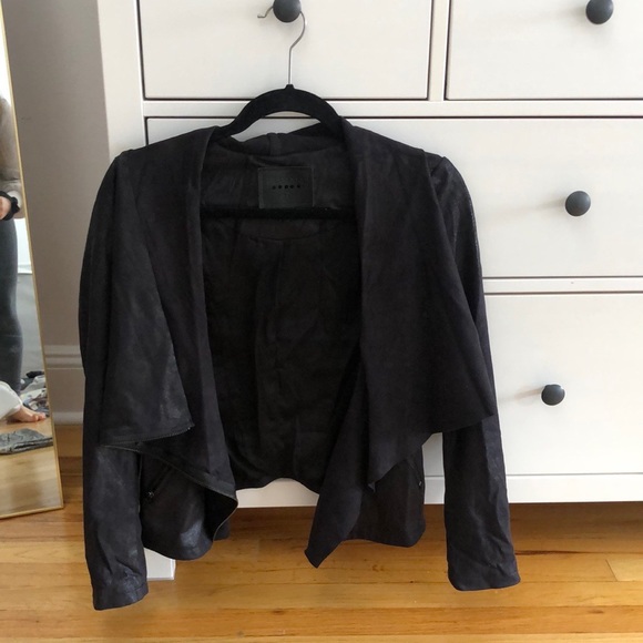 Blank NYC Black Faux Leather Jacket - Picture 1 of 2